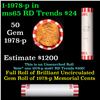 Image 1 : Shotgun Lincoln 1c roll, 1978-p 50 pcs Bank Wrapper.