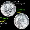 Image 1 : 1941-s Mercury Dime 10c Grades GEM++ Unc