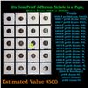 Image 1 : 20x Proof Jefferson Nickels in a Page, Dates from 1959 to 2005! Jefferson Nickel 5c Grades Brilliant
