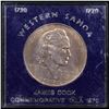Image 2 : 1970 Western Samoa One Tala $1. Commemorative James Cook Coin.  KM#?9