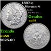 Image 1 : 1897-o Morgan Dollar $1 Grades Choice AU/BU Slider