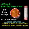 Image 1 : Shotgun Lincoln 1c roll, 1978-p 50 pcs Bank Wrapper.