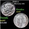 Image 1 : 1941-s Mercury Dime 10c Grades GEM++ Unc