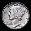 Image 2 : 1943-p Mercury Dime 10c Grades GEM++ Unc