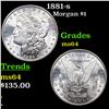 Image 1 : 1881-s Morgan Dollar $1 Grades Choice Unc