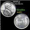 Image 1 : 1943-p Lincoln Cent 1c Grades GEM+ Unc
