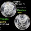 Image 1 : 1880-s Morgan Dollar $1 Grades GEM Unc