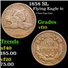 Image 1 : 1858 SL Flying Eagle Cent 1c Grades vf+