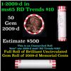 Image 1 : Shotgun Lincoln 1c roll, 2009-d Formative years 50 pcs Bank Wrapper.