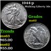 Image 1 : 1944-p Walking Liberty Half Dollar 50c Grades Select Unc