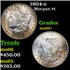 Image 1 : 1904-o Morgan Dollar $1 Grades GEM+ Unc