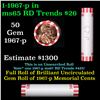 Image 1 : Shotgun Lincoln 1c roll, 1967-p 50 pcs Bank Wrapper.