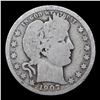 Image 2 : 1907-p Barber Quarter 25c Grades vg+