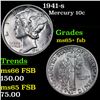1941-s Mercury Dime 10c Grades GEM+ FSB