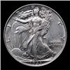 Image 2 : 1943-p Walking Liberty Half Dollar 50c Grades Choice Unc