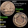 Image 1 : 1857 Flying Eagle Cent 1c Grades vg+