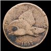 Image 2 : 1857 Flying Eagle Cent 1c Grades vg+