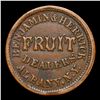 Image 3 : 1863 Fruit Dealers Civil War Token 1c Grades vf++