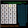 Image 1 : 20x Proof Jefferson Nickels in a Page, Dates from 1959 to 2005! Jefferson Nickel 5c Grades Brilliant
