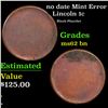 Image 1 : no date Lincoln Cent Mint Error 1c Grades Select Unc BN