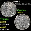 Image 1 : 1941-s Walking Liberty Half Dollar 50c Grades Select+ Unc