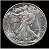 Image 2 : 1941-s Walking Liberty Half Dollar 50c Grades Select+ Unc