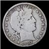 Image 2 : 1907-p Barber Half Dollars 50c Grades f, fine