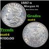 Image 1 : 1887-s Morgan Dollar $1 Grades Choice Unc