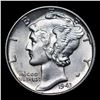 Image 2 : 1943-p Mercury Dime 10c Grades GEM++ FSB