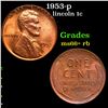 Image 1 : 1953-p Lincoln Cent 1c Grades GEM++ RB