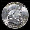 Image 2 : 1958-p Franklin Half Dollar 50c Grades Choice Unc FBL