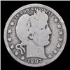 Image 2 : 1907-p Barber Quarter 25c Grades vg, very good