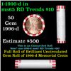 Image 1 : Shotgun Lincoln 1c roll, 1996-d 50 pcs Bank Wrapper.