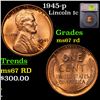 Image 1 : 1945-p Lincoln Cent 1c Graded ms67 rd By SEGS