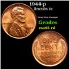 Image 1 : 1944-p Lincoln Cent 1c Grades GEM Unc RD