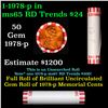 Image 1 : Shotgun Lincoln 1c roll, 1978-p 50 pcs Bank Wrapper.