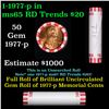 Image 1 : Shotgun Lincoln 1c roll, 1977-p 50 pcs Bank Wrapper.