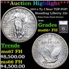 Image 1 : ***Auction Highlight*** 1917-s Ty I Standing Liberty Quarter Near TOP POP! 25c Graded ms66+ FH BY SE