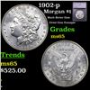 Image 1 : 1902-p Morgan Dollar $1 Graded ms65 BY SEGS