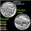 Image 1 : 1935-p Buffalo Nickel 5c Grades Select+ Unc
