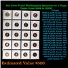 Image 1 : 20x Proof Washington Quarters in a Page, Dates from 1968 to 2009! Washington Quarter 25c Grades Bril