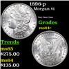 Image 1 : 1896-p Morgan Dollar $1 Grades Choice+ Unc