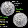 Image 1 : 1897-o Morgan Dollar $1 Grades Select AU