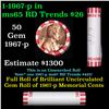 Image 1 : Shotgun Lincoln 1c roll, 1967-p 50 pcs Bank Wrapper.