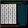 Image 1 : 20x Proof Jefferson Nickels in a Page, Dates from 1959 to 2005! Jefferson Nickel 5c Grades Brilliant