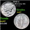 Image 1 : 1941-s Mercury Dime 10c Grades GEM++ Unc