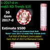 Image 1 : Shotgun Lincoln 1c roll, 2017-d 50 pcs Bank Wrapper.