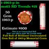 Image 1 : Shotgun Lincoln 1c roll, 1963-p 50 pcs Bank Wrapper.