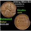 Image 1 : 1944-p Lincoln Cent Mint Error 1c Grades Select AU