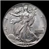 Image 2 : 1942-p Walking Liberty Half Dollar 50c Grades Select Unc